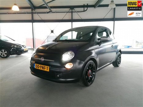 Fiat 500 - 0.9 TwinAir Blackjack Climate Control, Navigatie - 1