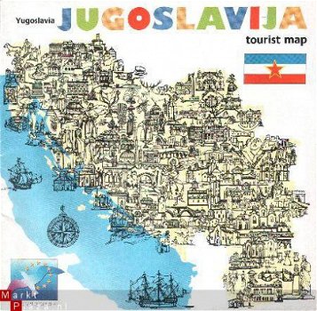 oude routekaart Joegoslavie - 1