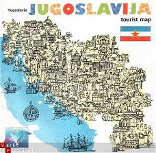 oude routekaart Joegoslavie