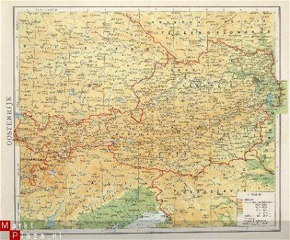 oud landkaartje Oostenrijk - 1