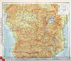 oud landkaartje Congo