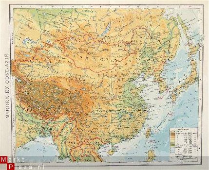 oud landkaartje Oost en Midden Azie - 1