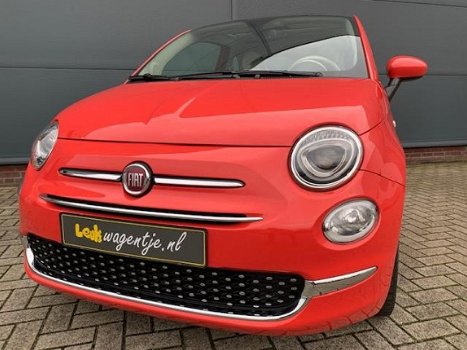 Fiat 500 - 1.2 Lounge * aut. airco * koraalrood * stuur ivoor - 1