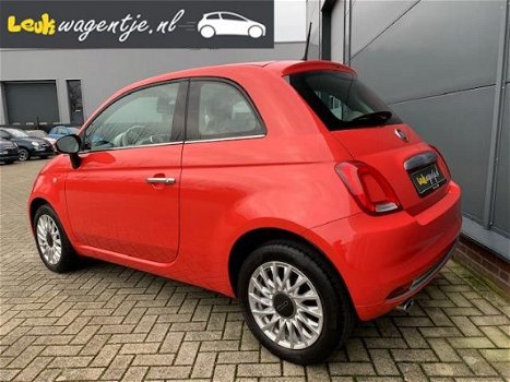 Fiat 500 - 1.2 Lounge * aut. airco * koraalrood * stuur ivoor - 1