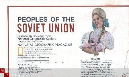 landkaart NG Peoples Sovjet Union USSR - 1