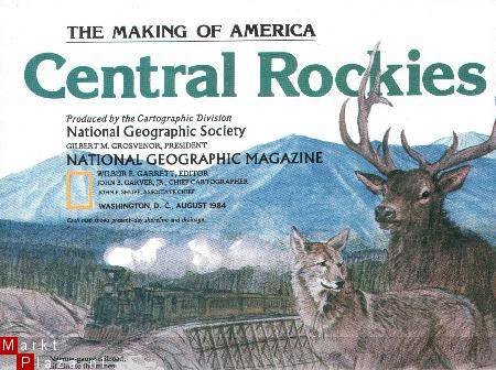 landkaart NG America Central Rockies - 1