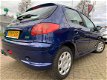 Peugeot 206 - 1.4 Air-line 2 Airco 5drs. APK Blauw - 1 - Thumbnail