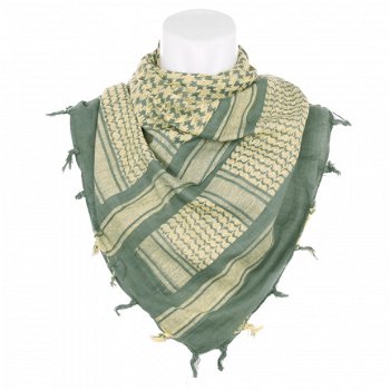 PLO Sjaal Sage Green / Beige - - 1