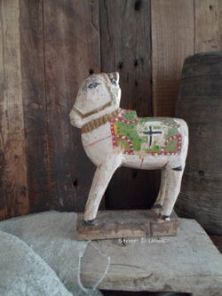 3086 Oude houten nandi koe