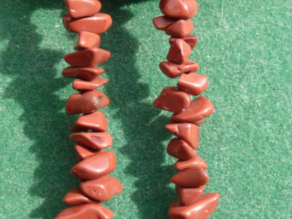Halsketting (roodbruine) Jaspis - Afbeelding 2