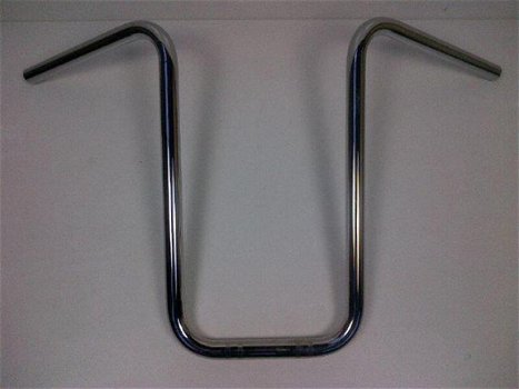 Narrow Ape hanger High 25,4mm Chrome (1 inch) - 1