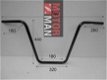 HD Ape hanger High 25,4mm zwart dimpels (1 inch) - 3 - Thumbnail