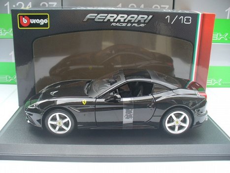 Bburago 1/18 Ferrari California Coupe Zwart - 3