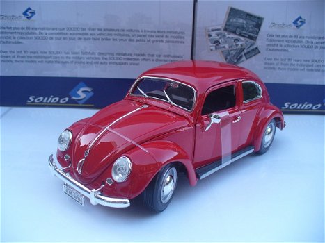 Bburago 1/18 VW Volkswagen Kever Beetle Rood - 3