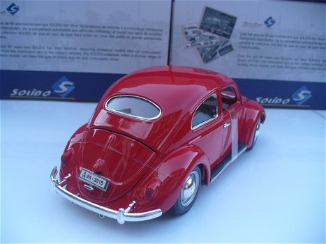 Bburago 1/18 VW Volkswagen Kever Beetle Rood - 7