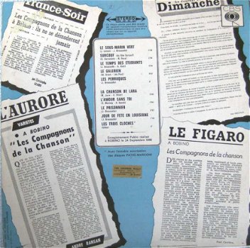 LP Les Compagnons de la Chanson - live à Bobino - 2
