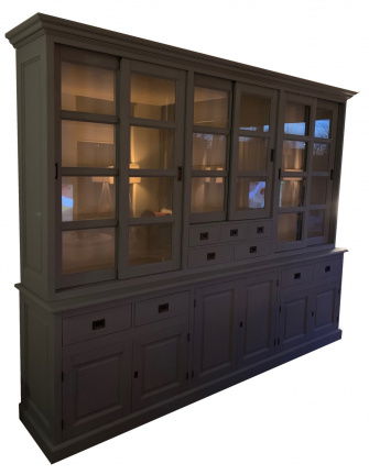 Winkelkast Haarlem babyblauw - wit 285 x 55/45 x 235cm - nr. 1