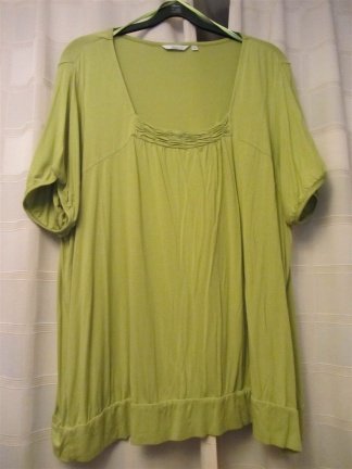 Appelgroen shirt miss Etam maat 56 ME80 - Afbeelding 2