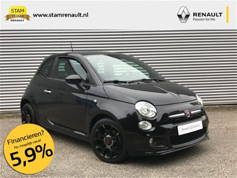 Fiat 500 - 80pk TwinAir Turbo 500S DuaLogic/Automaat Navig., Climate, Park. sens., Lichtm. velg - 1