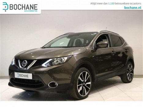 Nissan Qashqai - 1.2 115PK Tekna Clima Navi Leder Stoelverw. Trekhaak Cruise BlueTooth LMV PDC v+a C - 1