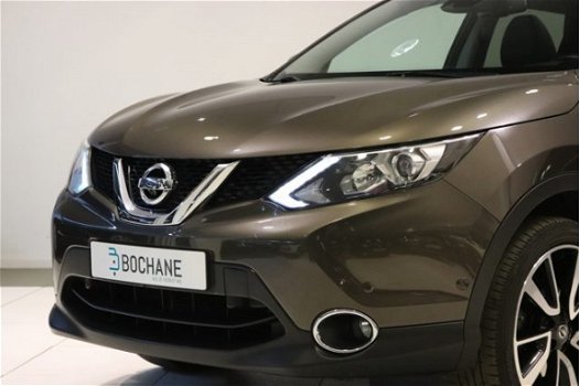 Nissan Qashqai - 1.2 115PK Tekna Clima Navi Leder Stoelverw. Trekhaak Cruise BlueTooth LMV PDC v+a C - 1