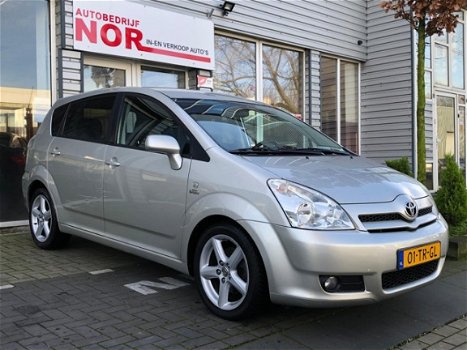 Toyota Verso - 2.2 D-4D Luna Airco clima zwart Leer - 1