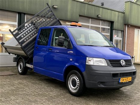 Volkswagen Transporter - 1.9 TDI 340 DC Kipper 3-zijdige kipper 6-persoons 4 deurs Trekhaak Dreiseit - 1