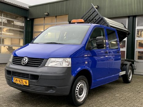 Volkswagen Transporter - 1.9 TDI 340 DC Kipper 3-zijdige kipper 6-persoons 4 deurs Trekhaak Dreiseit - 1