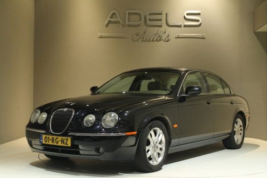 Jaguar S-type - 2.5 V6 Midnight Youngtimer Navigatie Parkeersensoren Leder Cruise Clima - 1