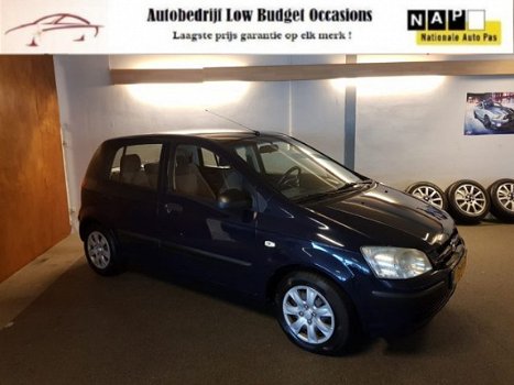 Hyundai Getz - 1.3i GL Club Edition Apk Nieuw, N.A.P, E-Ramen, Str-bekracht, 5Drs, nieuwe koppelings - 1