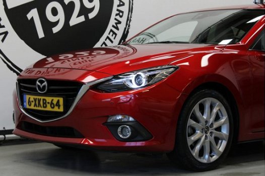 Mazda 3 - 3 2.0 GT-M NAVIGATIE LEDER HEAD UP DISPLAY XENON BOSE AUDIO KEYLESS - 1