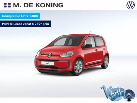 Volkswagen Up! - 1.0TSI/60pk beats · LED dagrijverlichting · DAB ontvanger · Lederen stuurwiel - 1