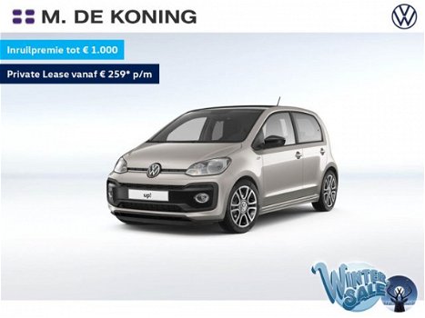 Volkswagen Up! - 1.0TSI/60pk R-Line · Airco · DAB+ ontvangst · Stuurwiel multifunctioneel - 1