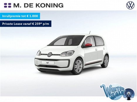 Volkswagen Up! - 1.0TSI/60pk beats · LED dagrijverlichting · DAB ontvanger · Lederen stuurwiel - 1