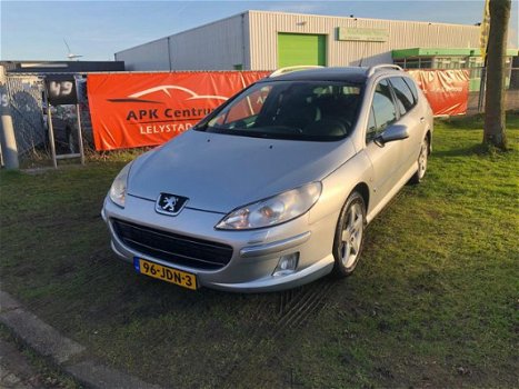 Peugeot 407 SW - 2.7 V6 HDiF Féline Aut, Leer - 1