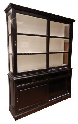 Buffetkast Sneek zwart - 190cm direct uit voorraad gratis bezorgd - nr. 1