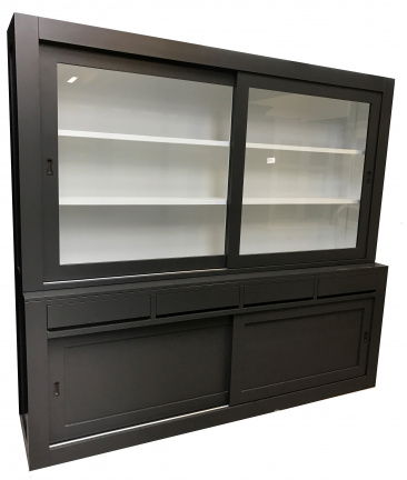 Winkelkast Diemen antraciet strak design laden greeploos 240cm breed - nr. 1