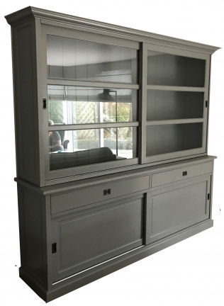 Buffetkast Heino grijs - grijs 240 x 50/40 x 220cm - nr. 1