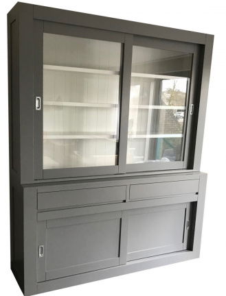 Buffetkast design soft close grijs - wit 180 x 50/40 x 220cm - nr. 1