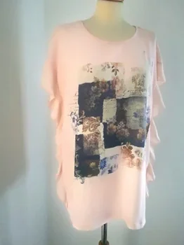 Nieuw : MISS ETAM Maat XL Mooi T-shirt print - 1