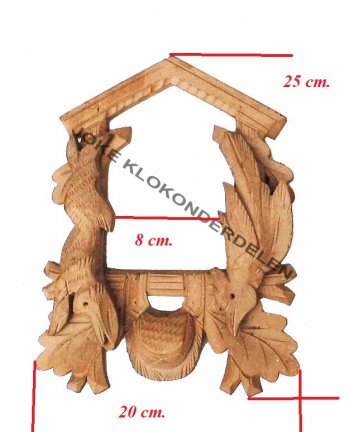 = Front / Bovendeel / Slinger koekoek = 41575 - Afbeelding 2