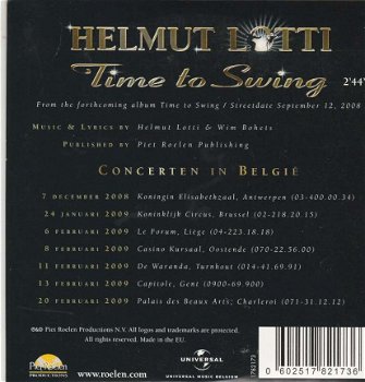 CD singel Helmut Lotti - Time to swing - 2