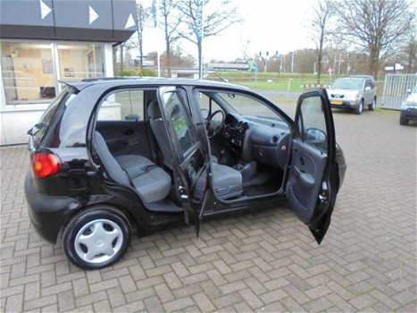 Daewoo Matiz - 1.0 Zwart Airco/Stuurbekrachtiging/Elek Pakket Bwj 2003 Km Stan - 1