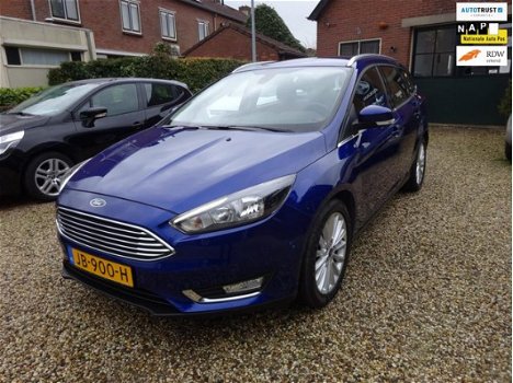 Ford Focus Wagon - 1.0 Titanium Climate controle, Navigatie, Cruise controle, Parkeerhulp, LM-velgen - 1