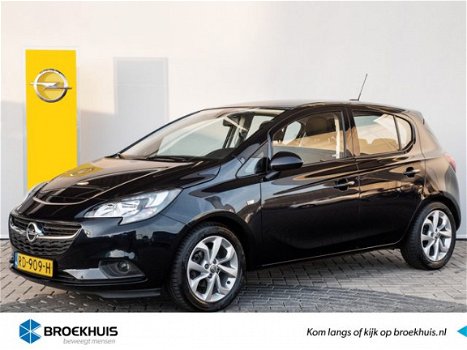 Opel Corsa - 1.4 Online Edition Navigatie / Parkeersensoren / Airco / Dealer onderhouden / Nette aut - 1