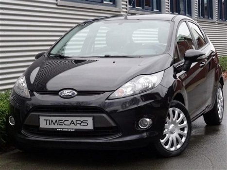 Ford Fiesta - 1.25 Zwart 4-Deurs Airco USB Topstaat - 1