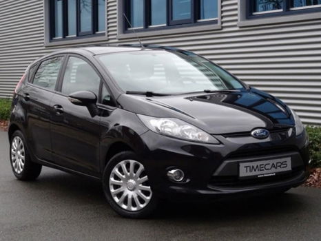 Ford Fiesta - 1.25 Zwart 4-Deurs Airco USB Topstaat - 1