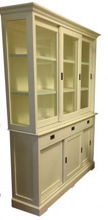 Opruiming Buffetkast Lopik white wash 150cm breed schuifdeuren - nr. 1