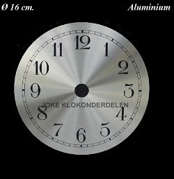 === Wijzerplaat = aluminium = nieuw === 30144