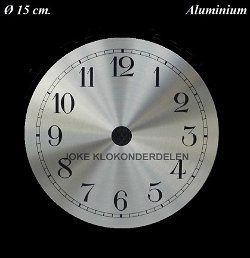 === Wijzerplaat = aluminium = nieuw === 30145